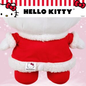 Franco Hello Kitty Santa Holiday & Christmas Bedding Super Soft Plush Cuddle Pillow Buddy, (Officially Licensed Product)