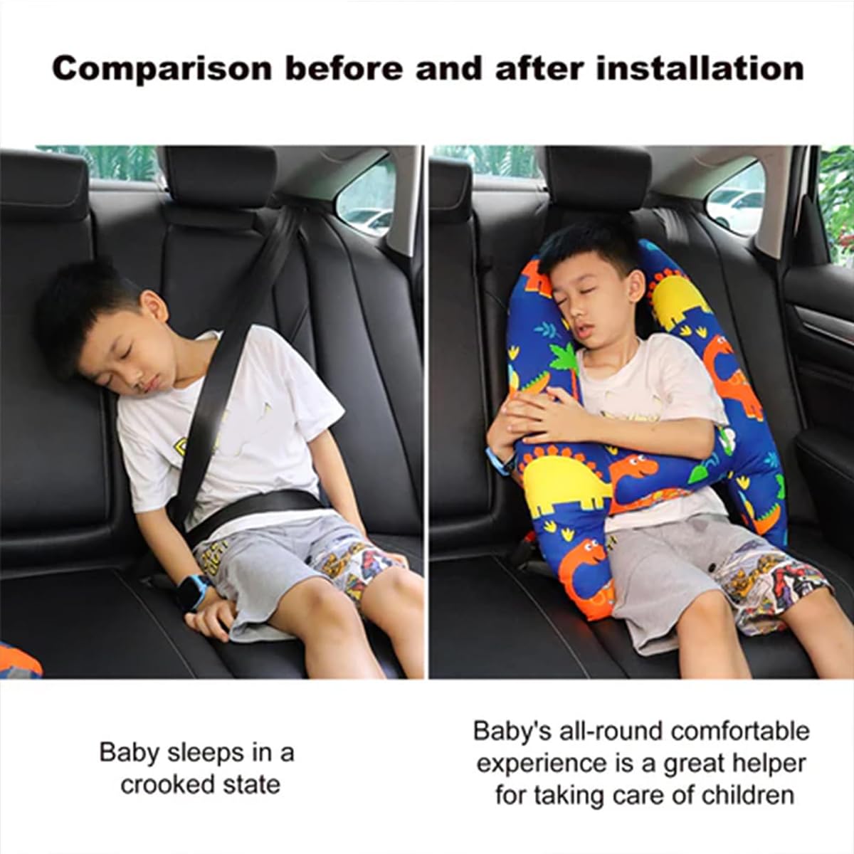 Travel Pillow Kids,Travel H Pillow Car Pillow for Kids,Kids Neck Pillows for Travel,Neck Pillow Travel Kids,Kids Travel Pillows,Toddler Car Seat Head Support Comfortable and Soft (F)