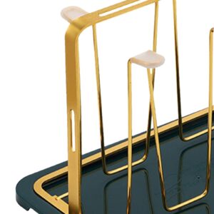 Cup Drying Rack Stand Non Slip Saving Cups Storage Rack 6 Cup Metal