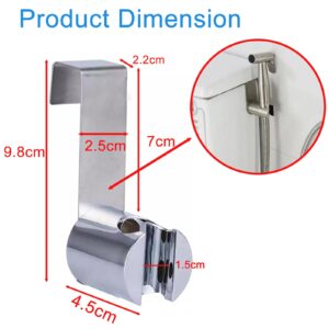 Toilet Bidet Sprayer Holder,Toilet Bidet Sprayer,Diaper Sprayer Holder, Universal Bidet Attachment Holder,Stainless Steel Holder for Hand Shower Toilet Bidet Sprayer