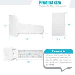 Upgraded DA97-14474C Refrigerator Ice Bucket, Suitable for Samsung Ice Maker Replacement Ice Bucket Container Parts DA97-14474A Ice Tray Assembly, RF28HMEDBSR RF263TEAESR Refrigerator Ice Maker