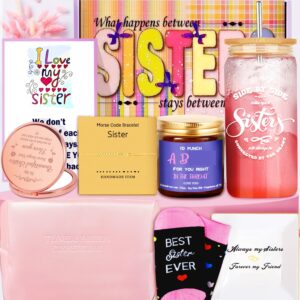 Sisters Gifts From Sister, Sister Birthday Gifts Big Sister Gift Sister In Law Gifts, Birthday Gifts for Sister From Sisters Adult Happy Birthday Sister Gifts Funny Sister Gifts