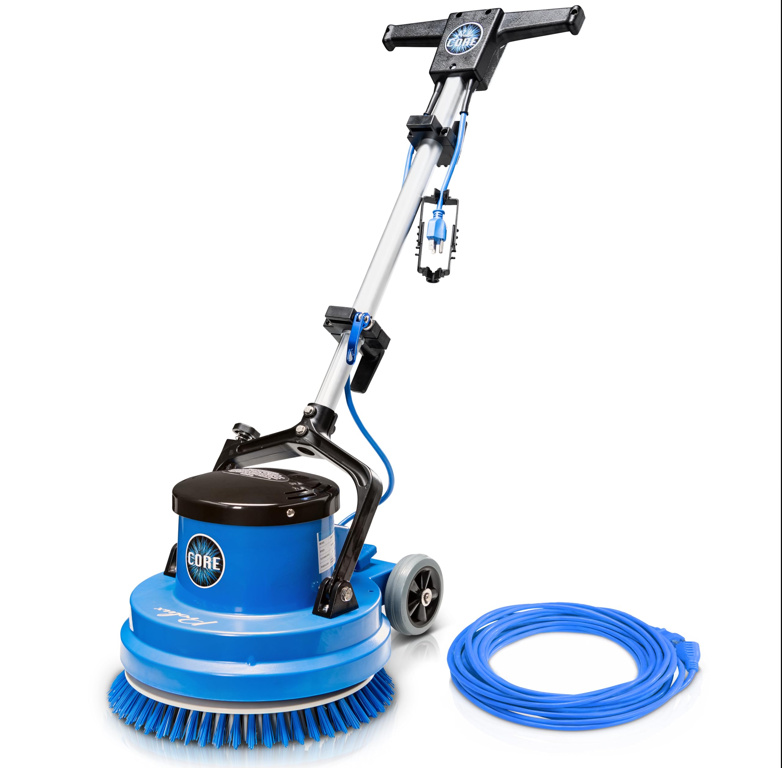 Prolux Core Heavy Duty Single Pad Commercial Polisher, Floor Buffer Machine, Scrubber, 15 Inch Commercial Duty w/ Hard Brush Only