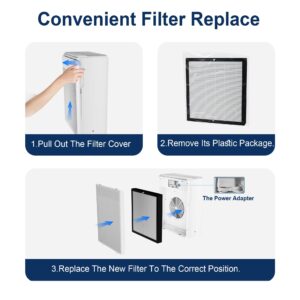 2-Pack P260 True HEPA Replacement Filter Compatible with AIUZLK P260 Air Purifier, 3-in-1 Filtration Filter.