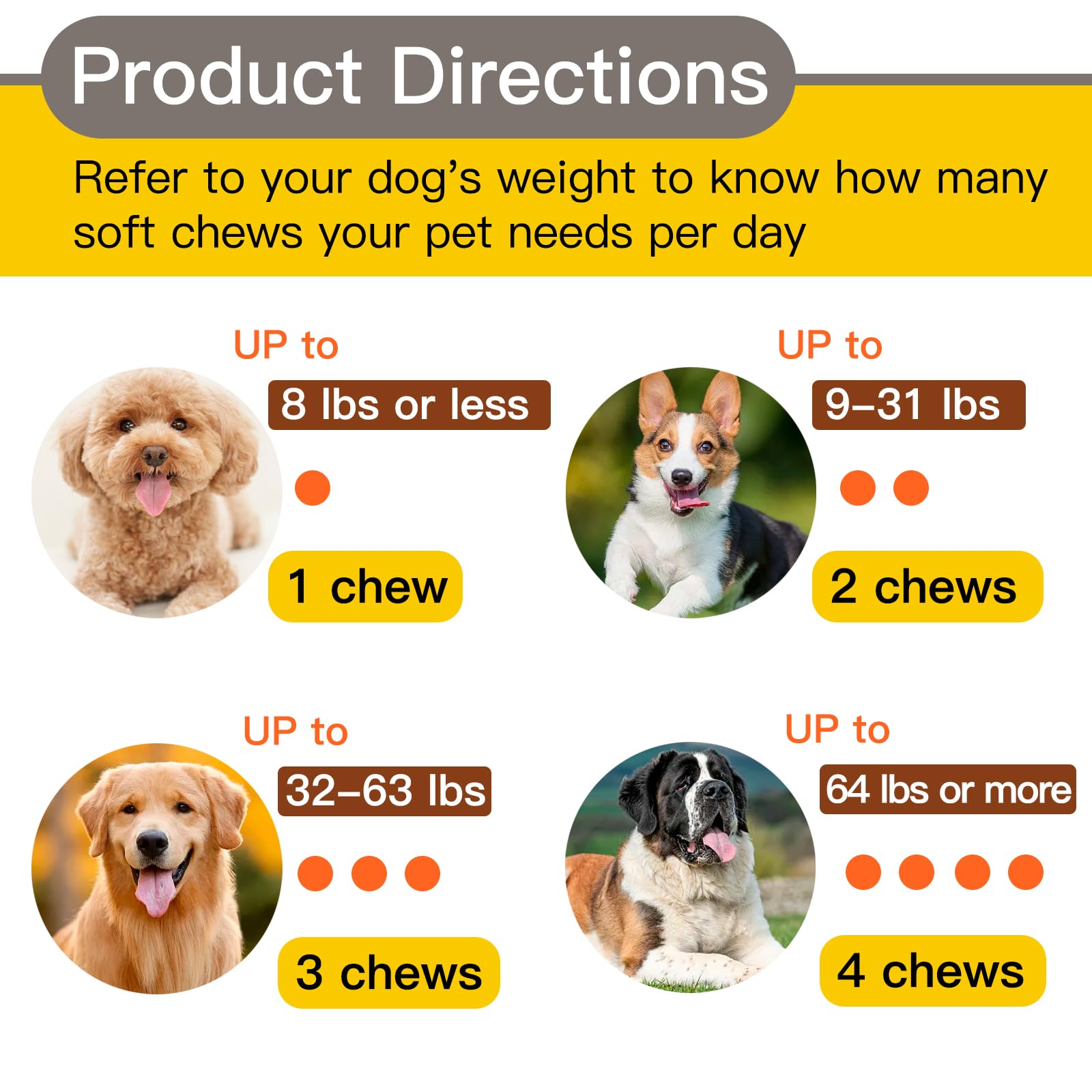 Hemp Calming Chews for Dogs Anxiety Stress Relief Treats Bites for Puppy Dog Sleep Aid with Hemp Oil - Thunder Barking Separation Noise Relieve Health Support Wellness Supplement