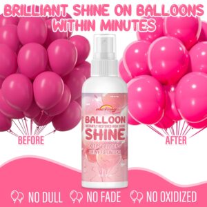 8 oz Instant Glossy Balloon Shine Spray, Long-lasting Balloon Spray Shine with Fragrance-free Formula for Vibrant Finish, No-wipe Balloon Spray for Party Décor, Events