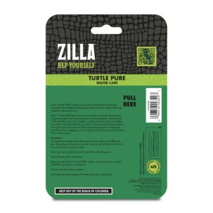 Zilla Pet Turtle Pure, Water Care, Removes Sludge for a Balanced Aquatic Environment, Treats up to 10 Gallons