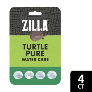 Zilla Pet Turtle Pure, Water Care, Removes Sludge for a Balanced Aquatic Environment, Treats up to 10 Gallons