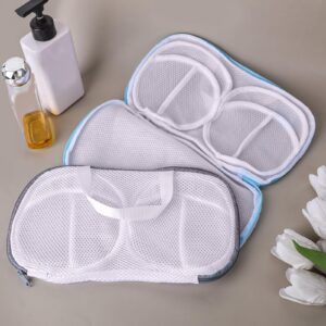 2 Pcs Bra Wash Bags for Laundry Bra Laundry Bags for Washing Machine Lingerie Bags for Washing Delicates Bra Bags for Laundry Bra Washer Protector for Laundry Lingerie Bag (A to C Cups)