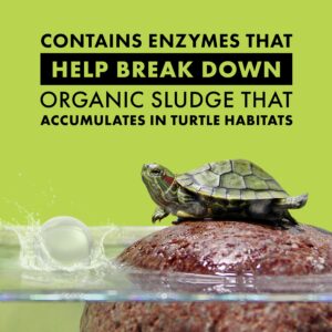 Zilla Pet Turtle Pure, Water Care, Removes Sludge for a Balanced Aquatic Environment, Treats up to 10 Gallons