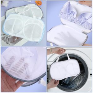 2 Pcs Bra Wash Bags for Laundry Bra Laundry Bags for Washing Machine Lingerie Bags for Washing Delicates Bra Bags for Laundry Bra Washer Protector for Laundry Lingerie Bag (A to C Cups)