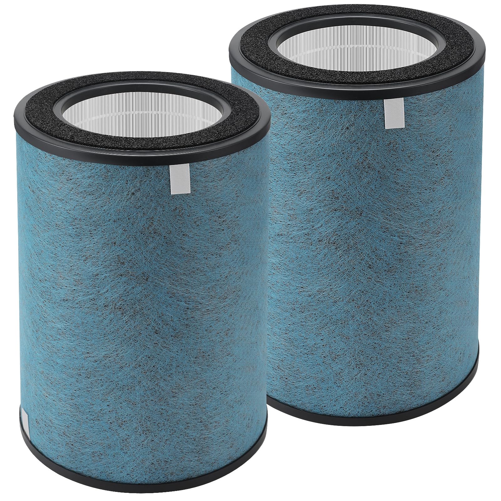 Senowi 2 Pack NeverChange True HEPA HP301 HP302 HP305 Replacement Filter Compatible with Shark HP301,HP302 NeverChange Air Purifier MAX,HP201 HP202 and HC501 HC502 Air Purifier MAX,Part #:HE3FKPET