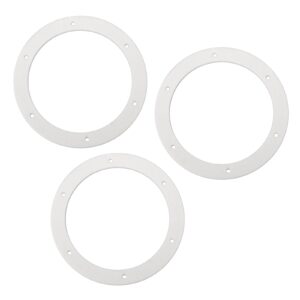 6 "pellet stove ​exhaust blower gasket for combustion exhaust fan blower to housing seal, pellet stove white gasket for heatilator, breckwell, quadrafire, englande most pellet stoves 2100j - 3 pack