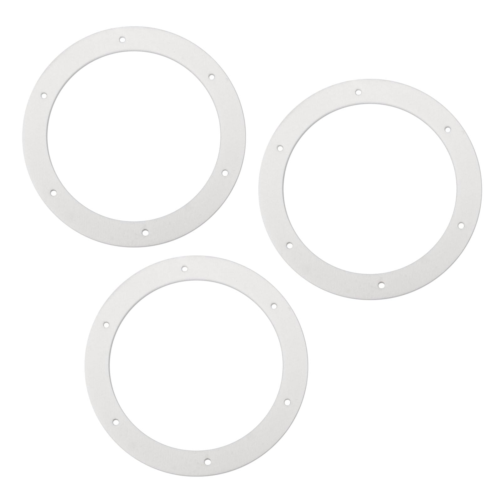 6 "Pellet Stove ​Exhaust Blower Gasket for Combustion Exhaust Fan Blower to Housing Seal, Pellet Stove White Gasket for Heatilator, Breckwell, Quadrafire, Englande Most Pellet Stoves 2100J - 3 Pack