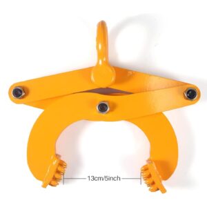 Pallet Puller Clamp Heavy Duty 1T/2204LBS Clamp Stump Puller Single Scissor Pallet Jack Puller Industrial Pallet Grabber Hook Puller for Pulling Hoisting Wood Jaw Opening 5 inch