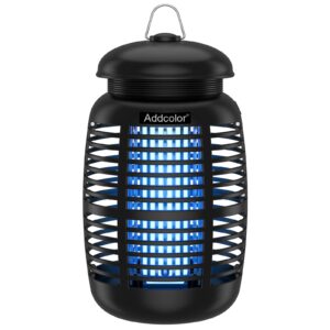 addcolor bug zapper, 15w sustainable efficient fly zapper outdoor, mosquito zapper with led light, electric fly zapper, fly traps, mosquito killer