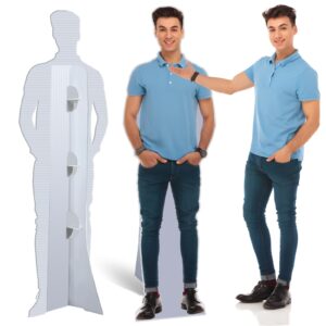 dp boutique custom life size cardboard cutout, personalized life-size stand-up cutouts, upload your photo, up to 8 ft, 8 sizes optional for birthday, party and events