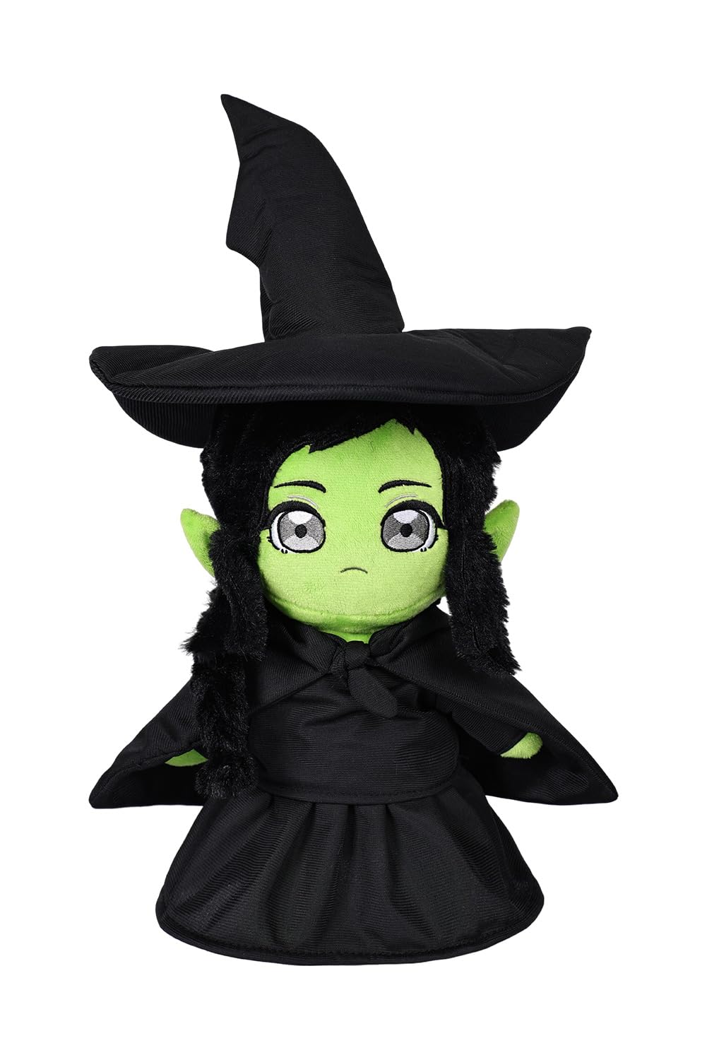 Pacreck Witch Plush Doll Stuffed Animal Witch Wizard Plushies Toy Cute Soft Christmas Pillow Birthday Party Gifts 16.5in (Black)