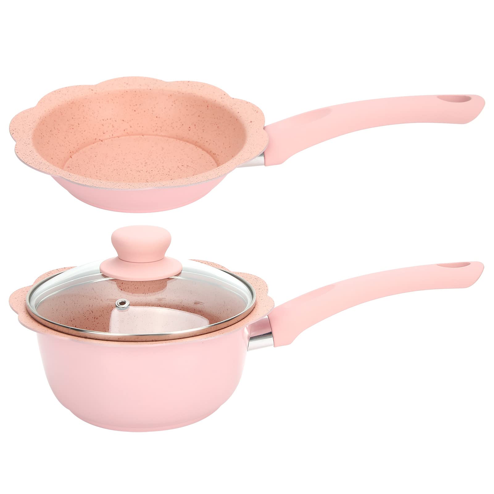 Restokki Milk Soup Pot Set Non Stick Multifunction Frying Pan Saucepan Baby Food Cooking Cookware