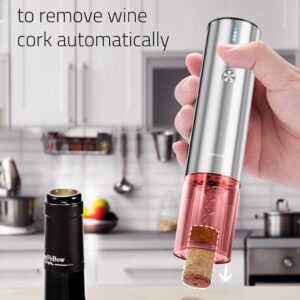 Electric Wine Opener Set - Premium Wine Gifts with Wine Opener, Foil Cutter, Wine Aerator, Vacuum Stopper, and Elegant Gift Box - Ideal Christmas Gift for Unforgettable Moments