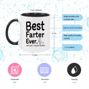 Silkwishes Best Dad Ever Mug-Funny Dad Gifts-Dad Birthday Gifts-Ceramic Best Dad Coffee Cup-Dad Christmas Gifts,Father's Day Gifts(White,11Oz)