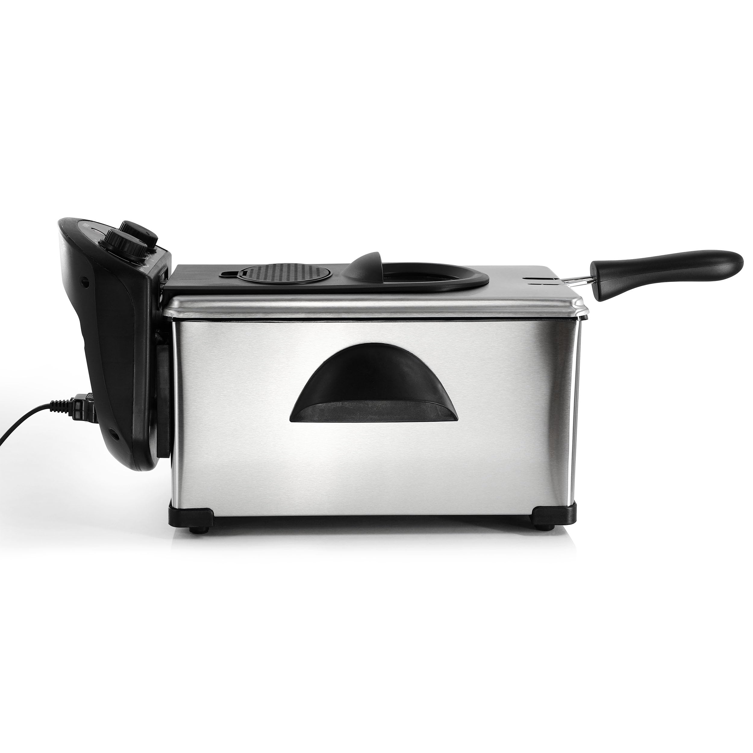 MegaChef Electric Oil Deep Fryer with Adjustable Temperature Control and Timer (3.17 Quart)