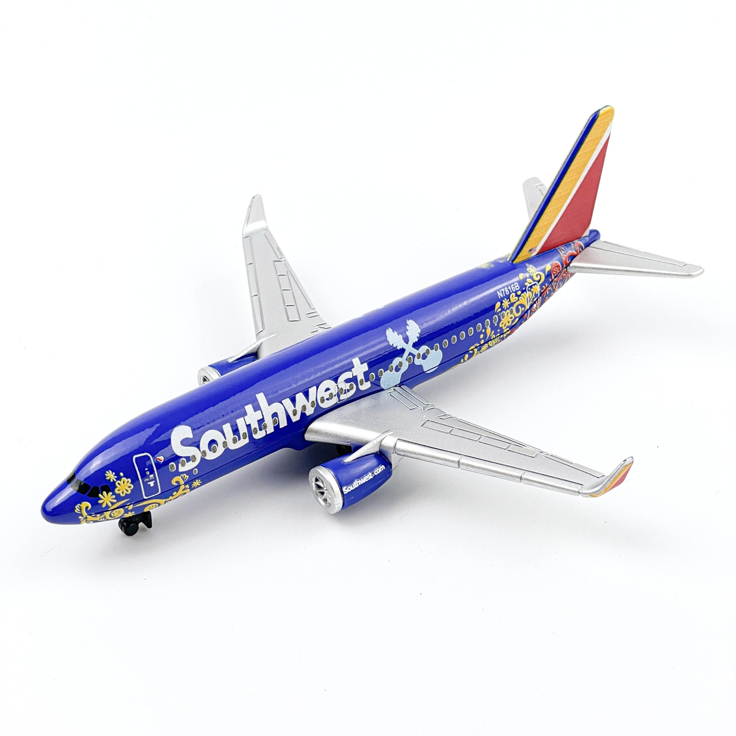 WngAur Southwest N7816B Airplane Model, Die-cast Metal Planes Aircraft Suitable for Collection and Display