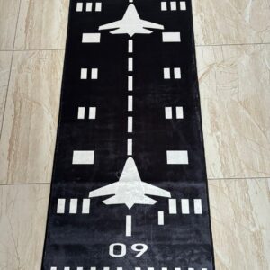 Runway Rug,Track Rug,Aircraft Rug,Aviation Carpet,Airport Rug,Plane Rug,Runway Area Rug,Floor Area Rug,Racing Track Rug,Road Pattern Rugs RM1206.0 60x100Cm//23x39 inch