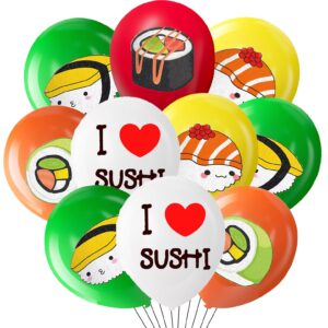 ﻿ 35 pcs sushi balloons for japanese party decoration for sushi theme birthday party baby shower supplies