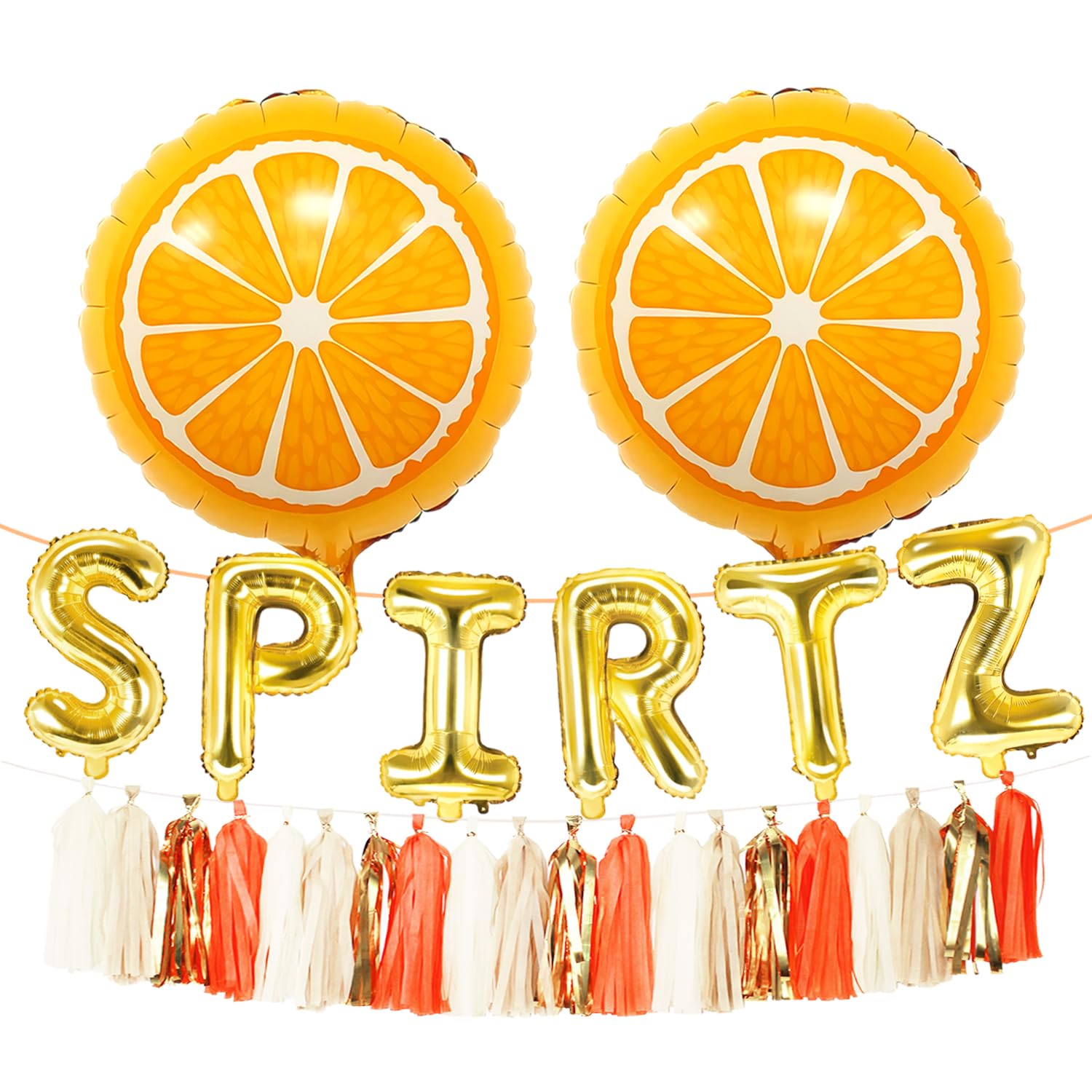 Aperol Spritz Decor Aperol Spritz Birthday Decorspritz Bridal Shower Decor Tassel Balloon Banner, Bridal Bachelorette Engagement Wedding Theme Decor Surprise