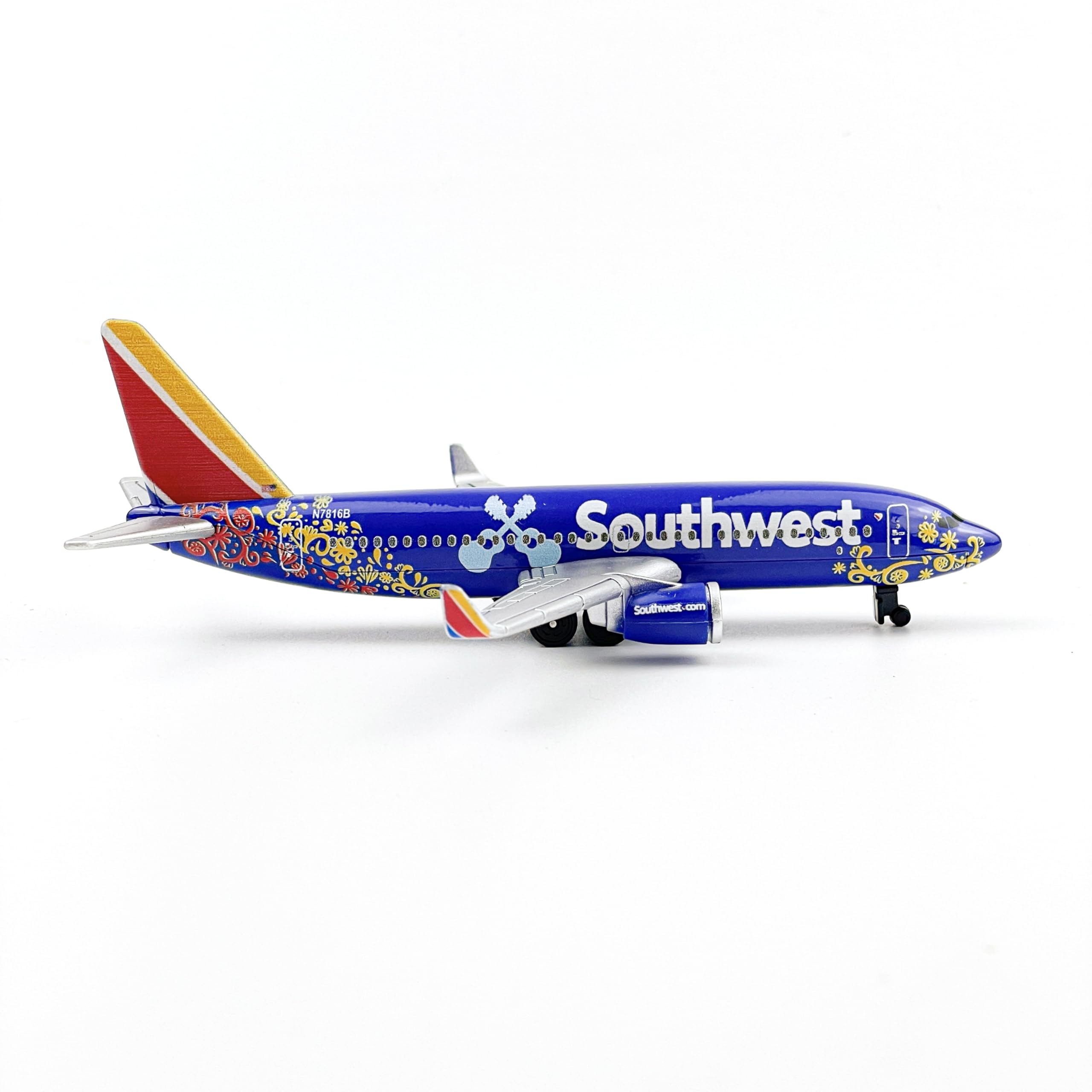 WngAur Southwest N7816B Airplane Model, Die-cast Metal Planes Aircraft Suitable for Collection and Display