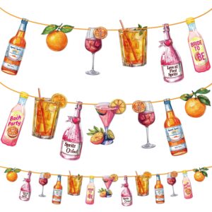 aperol spritz party spritz party decorations spritz themed party banner bridal shower bachelorette decorations cocktail wedding party supplies favor