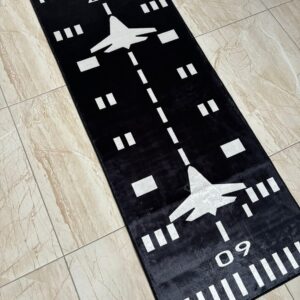 Runway Rug,Track Rug,Aircraft Rug,Aviation Carpet,Airport Rug,Plane Rug,Runway Area Rug,Floor Area Rug,Racing Track Rug,Road Pattern Rugs RM1206.0 60x100Cm//23x39 inch