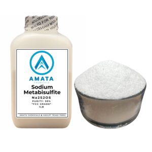 Sodium Metabisulfite (Na2S2O5) - Purity 99% - FCC Grade (2 Pack (2lbs))