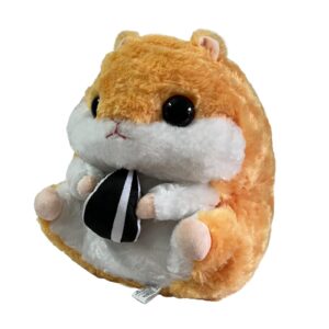 arkdorz cute hamster plush toy,15.7inch hamster stuffed animal plush pillow,soft stuffed hamster toy birthday for kids boys girls (brown)