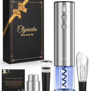 Electric Wine Opener Set - Premium Wine Gifts with Wine Opener, Foil Cutter, Wine Aerator, Vacuum Stopper, and Elegant Gift Box - Ideal Christmas Gift for Unforgettable Moments