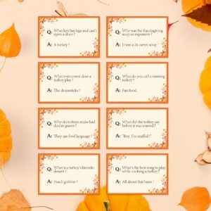 8Pack Thanksgiving Party Favors No-Snap Turkey Table Favors with Party Hat Joke & Prizes Gifts Inside for Kids Adults, Thanksgiving Party Games for Fall Thanksgiving Holiday Traditions