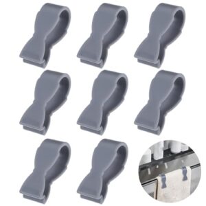 8pcs towel chair clips for keeps towel from falling,towel clips for kitchen,beach towel clip hand towel clips for bathroom kitchen oven dishwasher stove floor(gray)