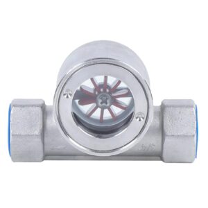 tfcfl 3/4" npt stainless steel 304 sight water flow indicator with plastic impeller 362psi 2.5mpa, flowmeters pipe accessories