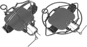 𝐀𝐧𝐢𝐦𝐚𝐥 𝐭𝐫𝐚𝐩 2 packer reusable spring traps outdoor traps are responsive and efficienteasy to placesuitable for a variety of terrains such as lawnswoodsgardens (7in-2packer)