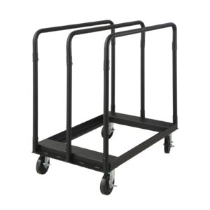 rorep dolly cart with wheels, drywall cart with 1500 lbs capacity, flatbed cart with 4 braking casters, push cart dolly for use in garages, homes, warehouses, black