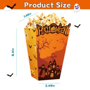 WEGYMER Halloween Popcorn Boxes 20pcs Trick Or Treat Snack Boxes for Kids Boys Girls Halloween Birthday Decoration Witches Pumpkin Bat Ghost Party Supplies