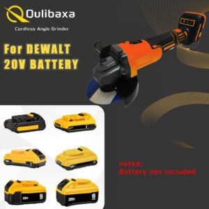 4-1/2" Brushless Grinder for Dewalt 20V Battery, Cordless Angle Grinder 3 Variable Speed up to 10000 RPM, Cordless Grinder for Grinding, Cutting, Polishing And Carving(Battery Not Included)