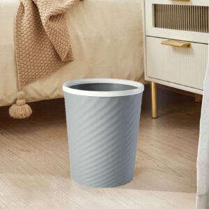 Bedroom Trash Can, Striped Waste Bin, Home Office Kitchen Waste Bin, Open Top Bedroom Trash Can, Wastebasket, Pressure Ring Wastepaper Basket Waste Bin, for Kitchen and Living Room