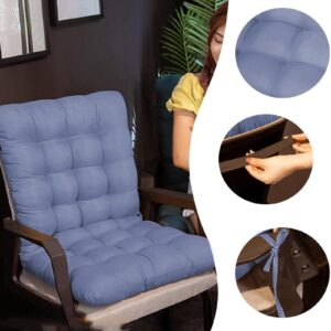 Rocking Chair Cushion, Outdoor Chair Cushions, Tufted Pads Non Skid Slip Backed Set of Upper and Lower with Ties, Seat Cushion Non Skid Slip, Chair and Cushions Pads for Indoor Home, Kitchen