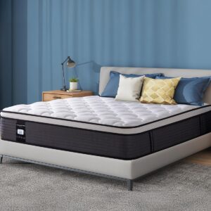 12 Inch Twin Mattress, Memory Foam Hybrid Mattress, Motion Isolation Pocket Spring Mattress in a Box, Medium Firm for Pressure Relief, Breathable Pillow Top, CertiPUR-US Certified