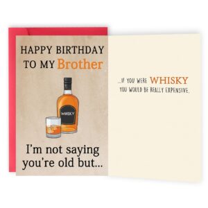 abeletree happy birthday card for brother, funny brother birthday card, brother birthday gifts from sister, humorous bro bday gift cards