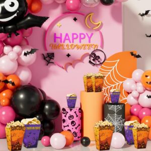 WEGYMER Halloween Popcorn Boxes 20pcs Trick Or Treat Snack Boxes for Kids Boys Girls Halloween Birthday Decoration Witches Pumpkin Bat Ghost Party Supplies