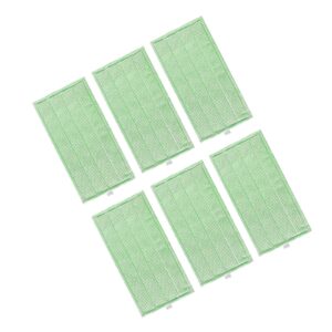 QIXIAMO 6Pcs Professional Microfiber Mop Floor Flat Mop Reusable Washable Mop Pad Mopping for SP600