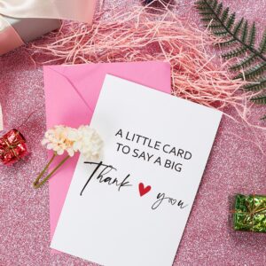 Funny Thank You Card for Friend Him Her, Humor Thank You Card for Men Women, Thank You Gifts Card for Teacher Boss, A Little Card to Say A Big Thank You